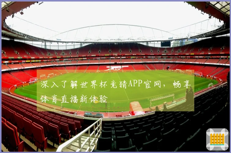 深入了解世界杯竞猜APP官网，畅享体育直播新体验